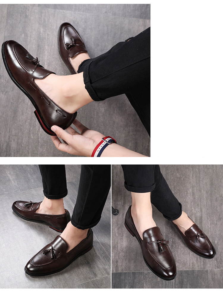 Men's casual leather shoes bean shoes_voghion.com