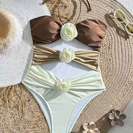 比基尼;连体泳衣;三件套泳装