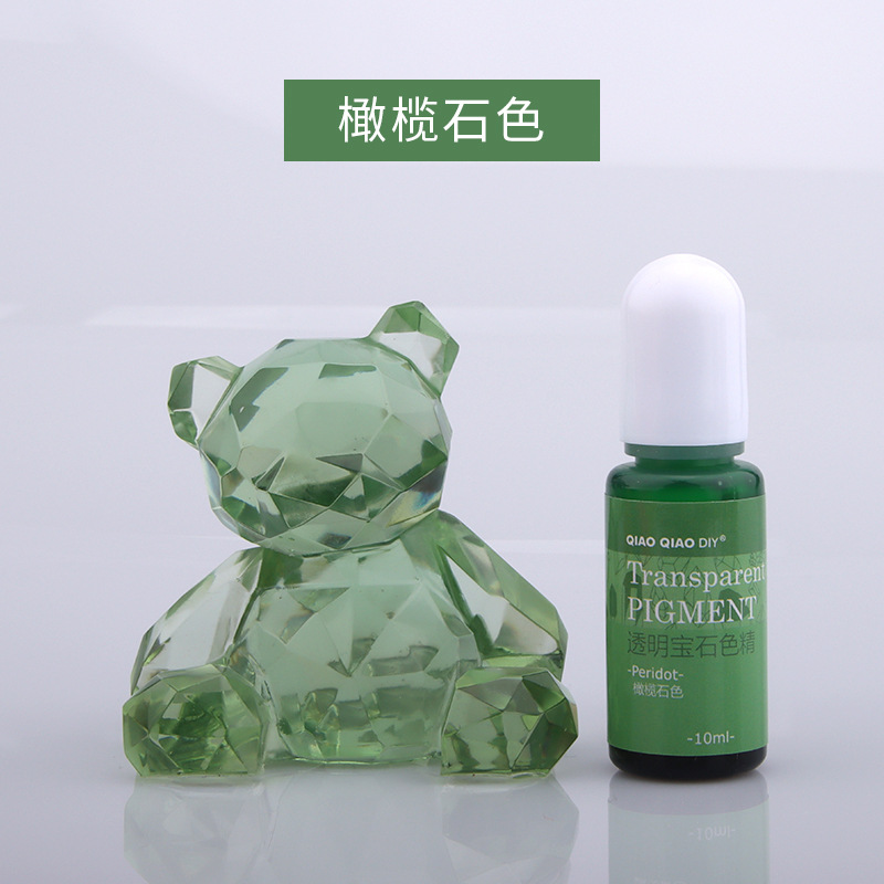 Qiaoqiao 24 colores transparente gema color esencia oleosa UV epoxi cristal epoxi color mezcla pasta fábrica descuento directo