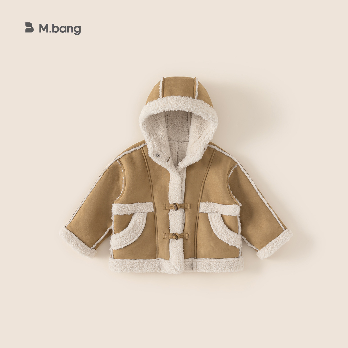 Youbao ropa para niños abrigo de gamuza para niños 2024 invierno grueso y cálido rebeca con capucha para niños abrigo para niñas