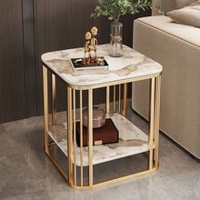 茶几客厅家用阳台小方桌沙发现代小户型岩板边柜