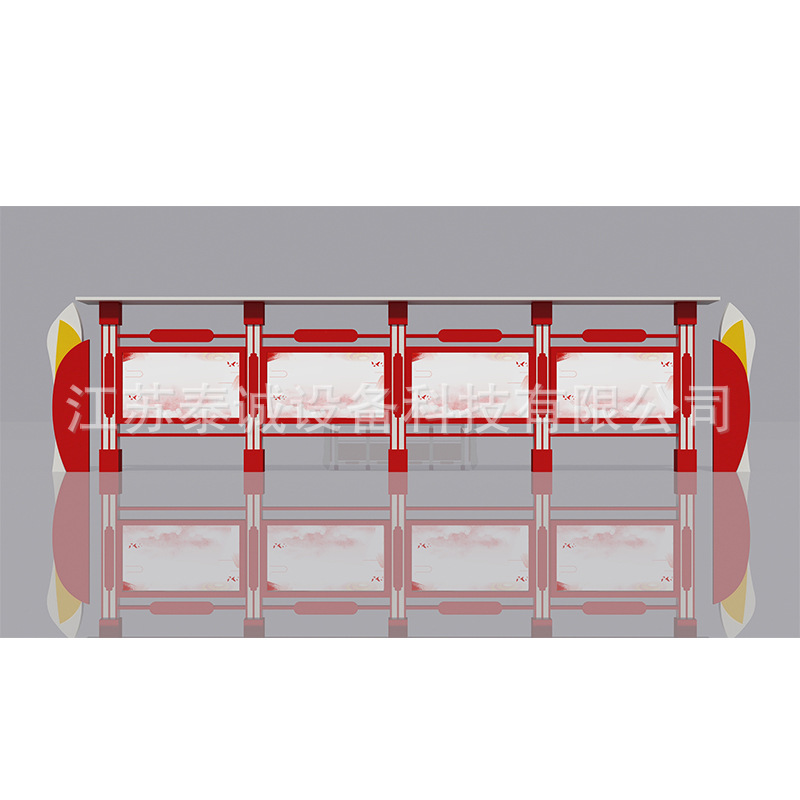 免费设计不锈钢宣传栏社区学校阅报栏烤漆公告栏文化长廊开启橱窗