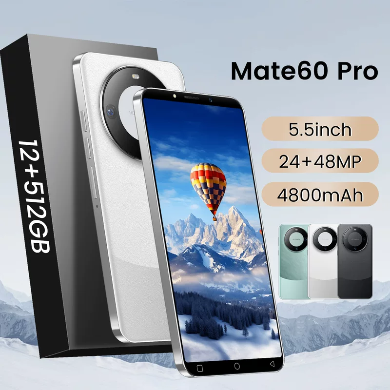 Новый 2024 смартфон Mate60Pro, 1+8 ГБ, бюджетный смартфон для внешнего рынка, от производителя
