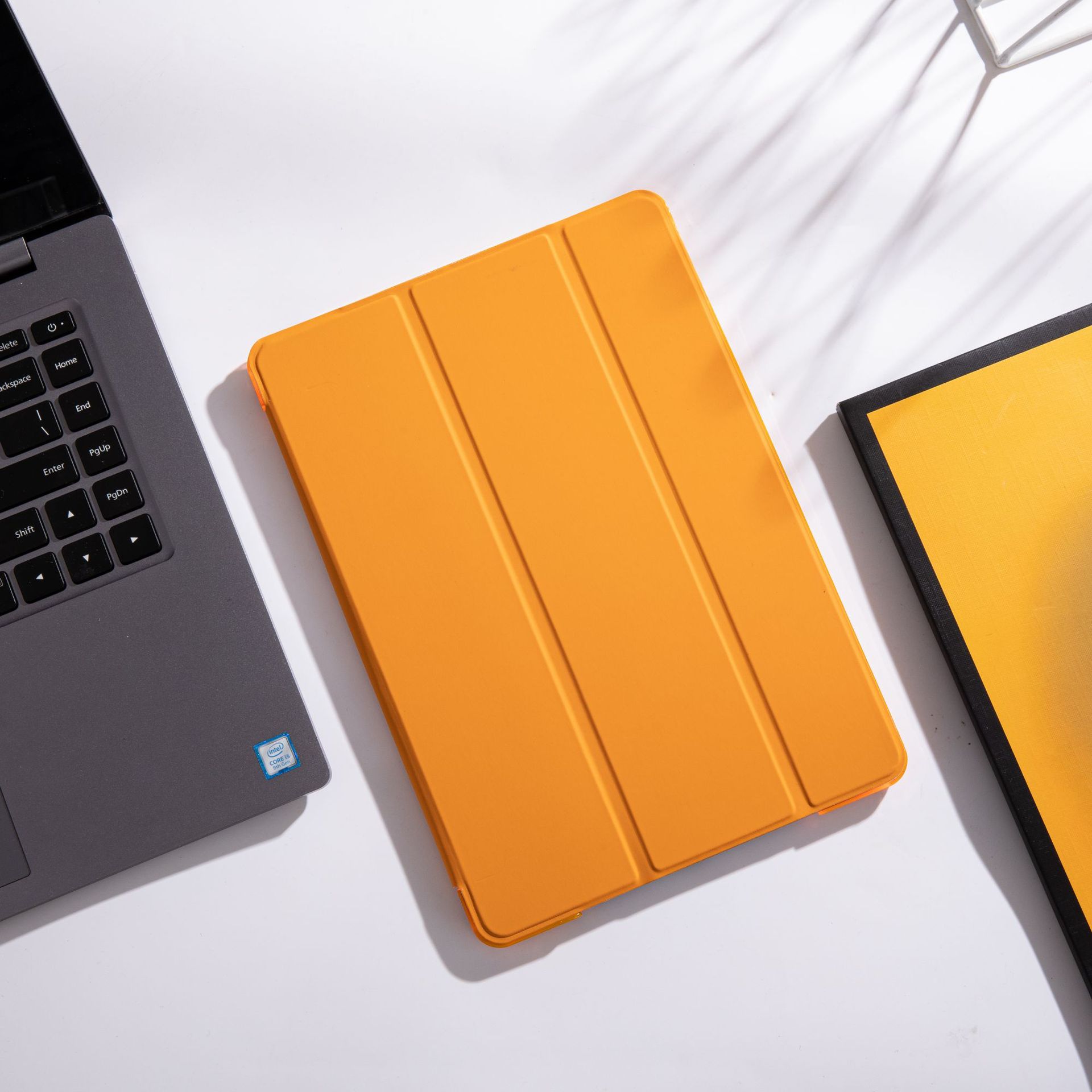 Caso protector aplicable ipad10.2 mini456 generación caso duro Pro12.9 pulgadas PC caso de cuero inteligente dormir tres veces