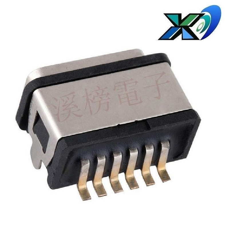 防水USB母座TYPE C 6P  防水大功率USB插座  大电流防水USB插口