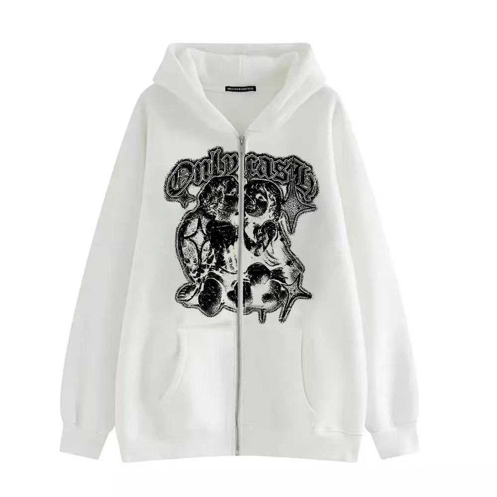 Europäischer und amerikanischer Unisex-Hoodie mit dunklem Schmetterlingsmotiv, Gothic-Paar-Harajuku-Stil, große Größe, Reißverschluss-Sweatshirt für Herren_voghion.com