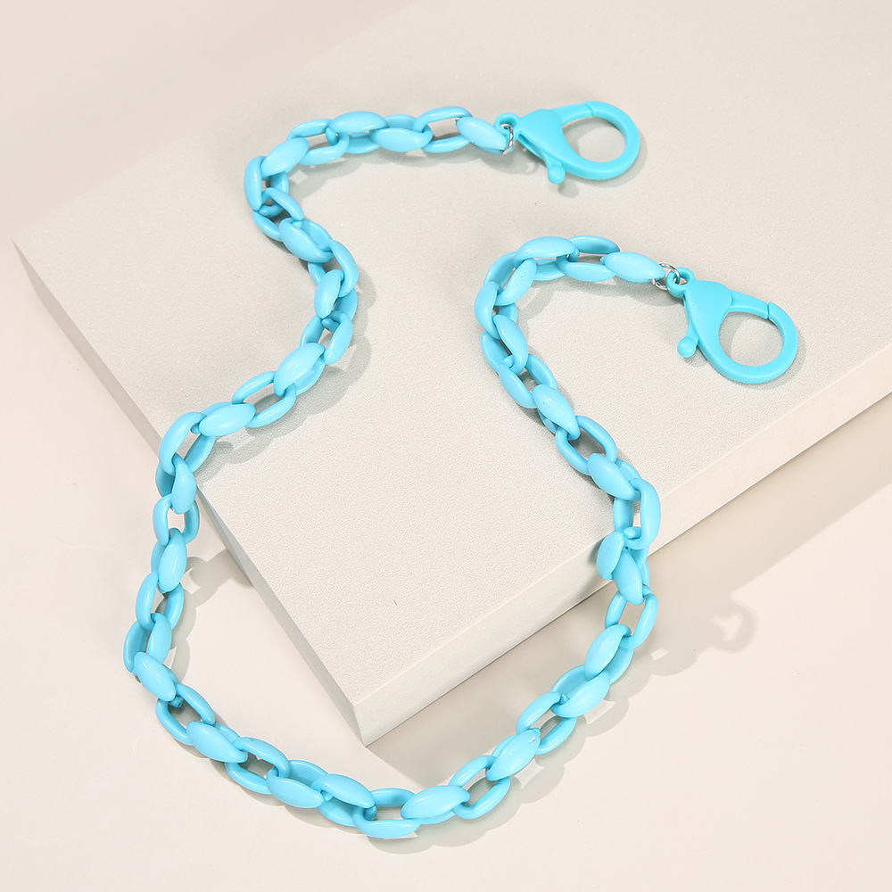 New Cartoon Childrens Mask Chain Extension Chain European and American Export DIY Candy Color Twist Mask Eyeglasses Chain Lanyardpicture1