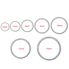 Cross-border exclusive basic stainless steel nostril ring 316L closed loop stainless steel seamless earrings nostril ring piercing jewelry