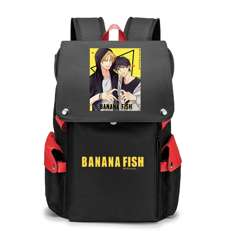 Банановые рыбки Banana Fish, бойцовская борьба, помощь студенту, рюкзак мужской, карикатурный большой объём школьный ранец