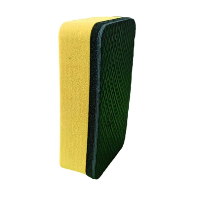 Cloth, Volcanic Mud, Mud Gloves, Pad, Car cleaning tools - vertical-rhombus-square-mud-rub-yellow
