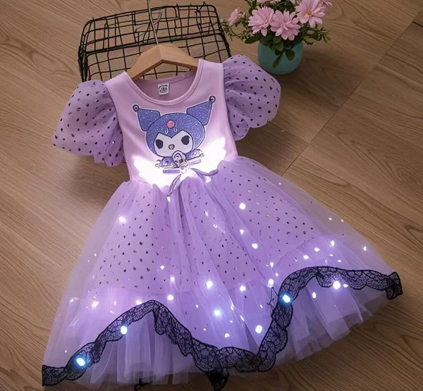 Purple small princess costume, with short sleeve