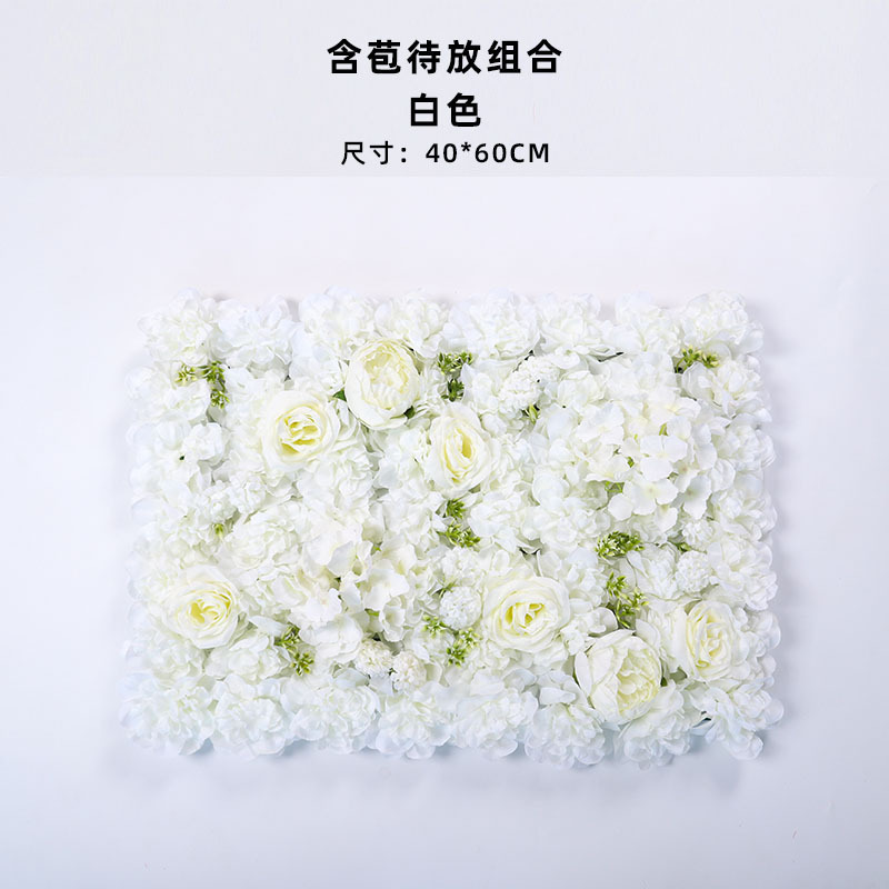造花壁造花バラアジサイダリリ花立体背景壁窓造園結婚式結婚式装飾花列|undefined