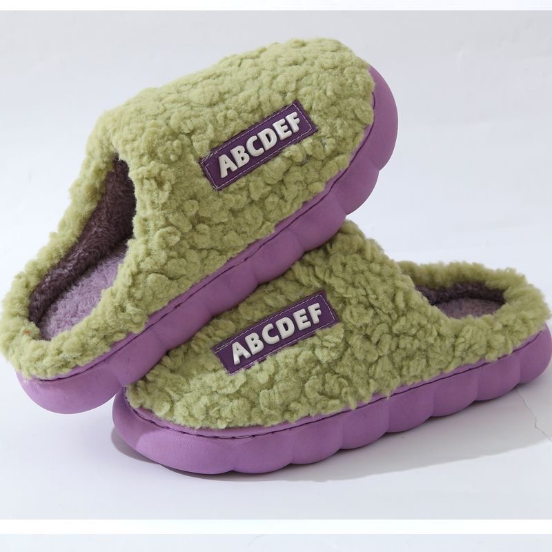 En stock Zapatillas de algodón Casa de las mujeres Otoño e Invierno interior cálido hogar zapatos pareja zapatillas hombres invierno casa Zapatos fabricante