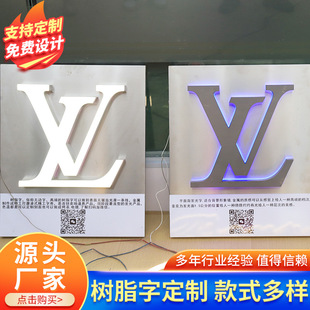 Support Customized Resin Characters Luminous Door Head Billboard Outdoor Catering Stainless Steel Signboard Mini Characters Customized Manufacturer
