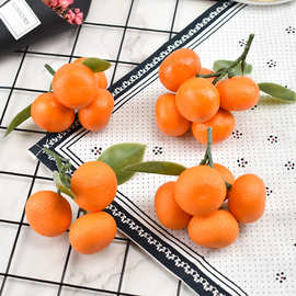 仿真沙糖桔砂糖蜜桔塑料假水果蔬菜摆件假橘子金桔子模型装饰道具