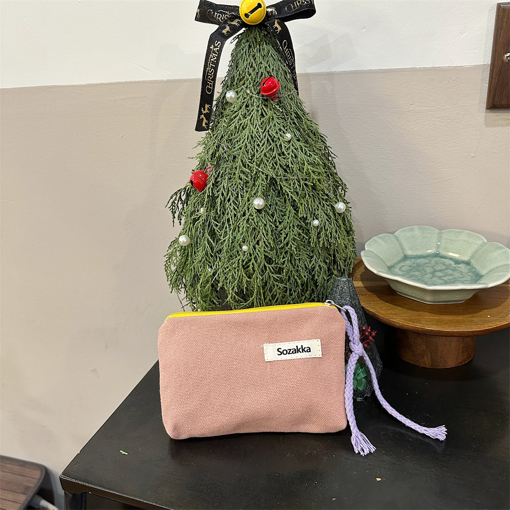 3561 ins contraste color de encaje lápiz labial cosmético bolsa portátil monedero de La Moneda lavado servilleta sanitaria bolsa de almacenamiento