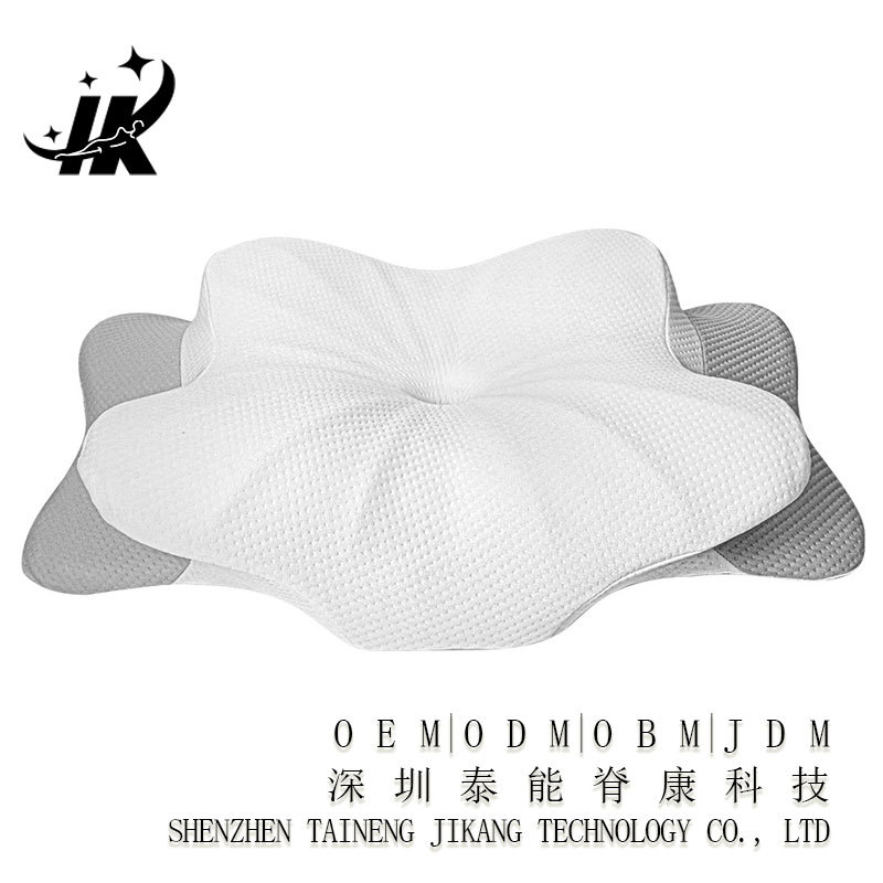 OEM personalizado memoria de algodón explosión tipo mariposa almohada de tracción cervical transfronteriza almohada de tracción ergonómica función de protección del cuello dormir lateral image 24