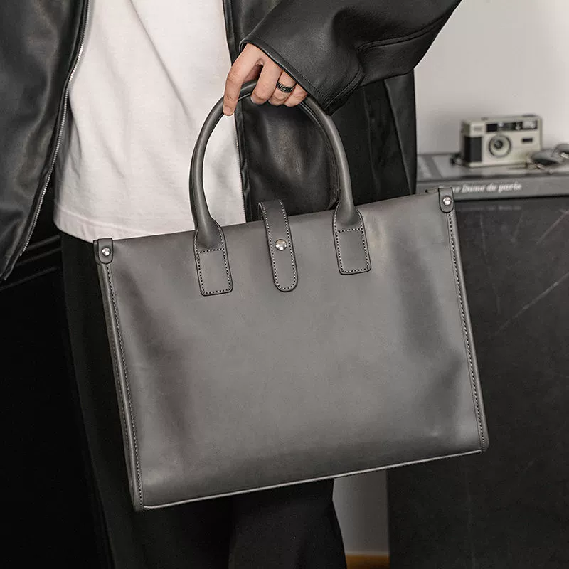 Retro one-shoulder bag for leisure for documents, Korean style