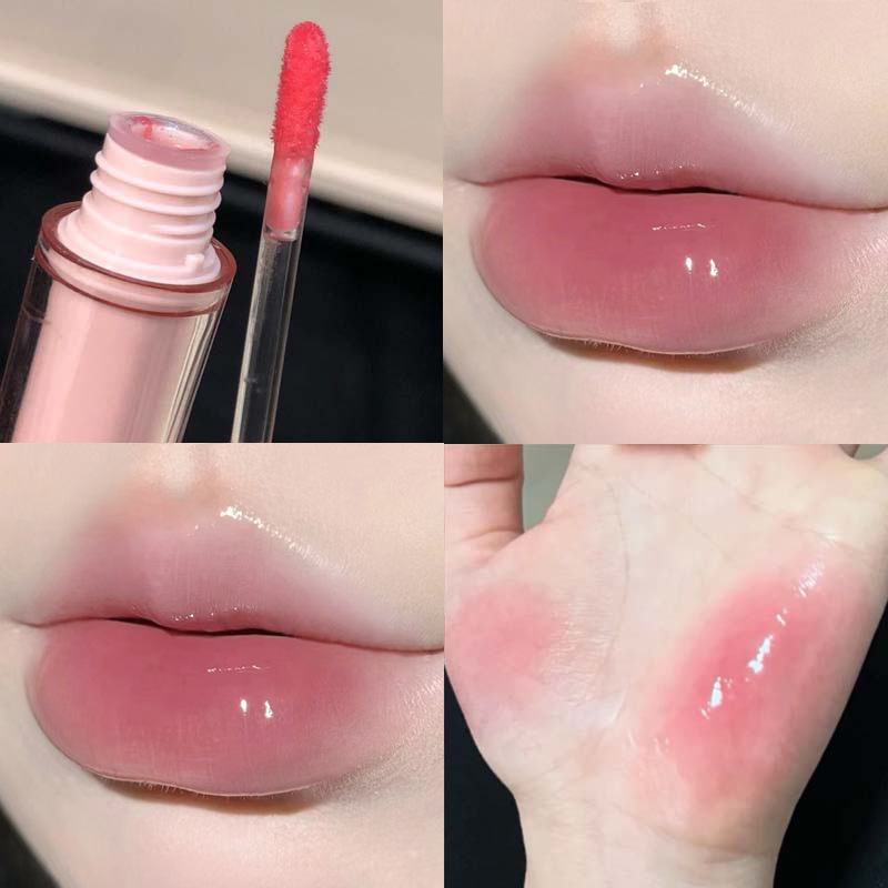 HERORANGE, esmalte de labios con espejo de luz de agua hidratante, atmósfera de primavera, brillo de labios transfronterizo blanco