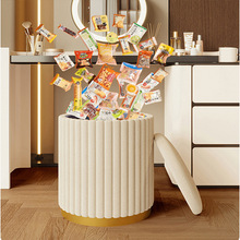 化妆凳ins网红圆凳卧室现代简约收纳储物化妆椅子矮凳梳妆台凳子