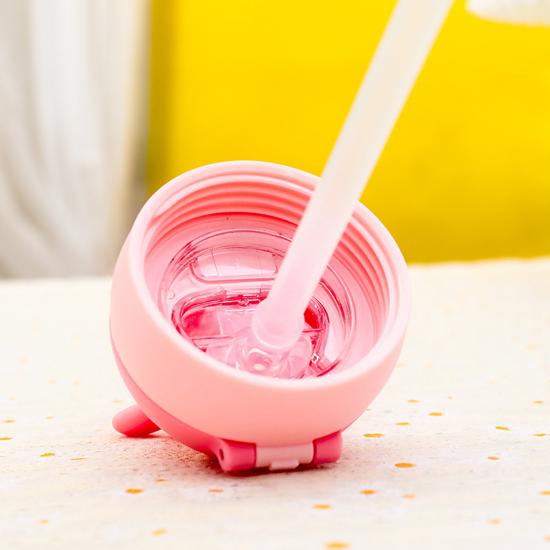 316 tazas de acero inoxidable para niños de dibujos animados lindos tazas de paja de estudiantes portátiles de alto valor facial se pueden llevar