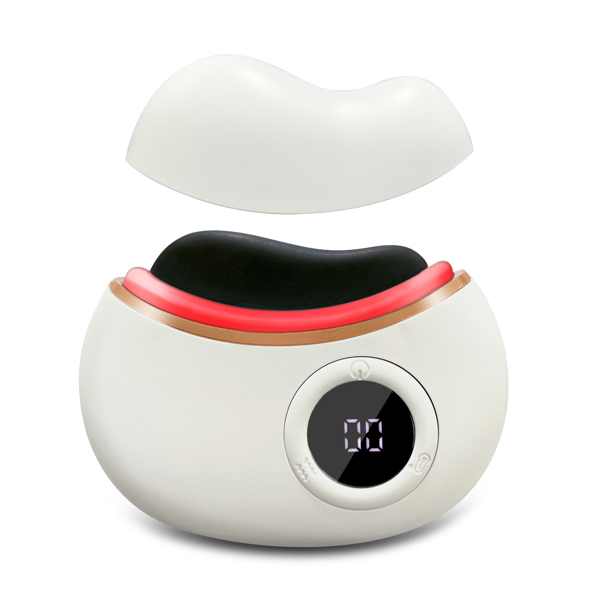 Instrumento de raspado eléctrico inteligente hogar masaje facial piedra raspado placa compresa caliente dragado belleza instrumento cuerpo entero masajeador