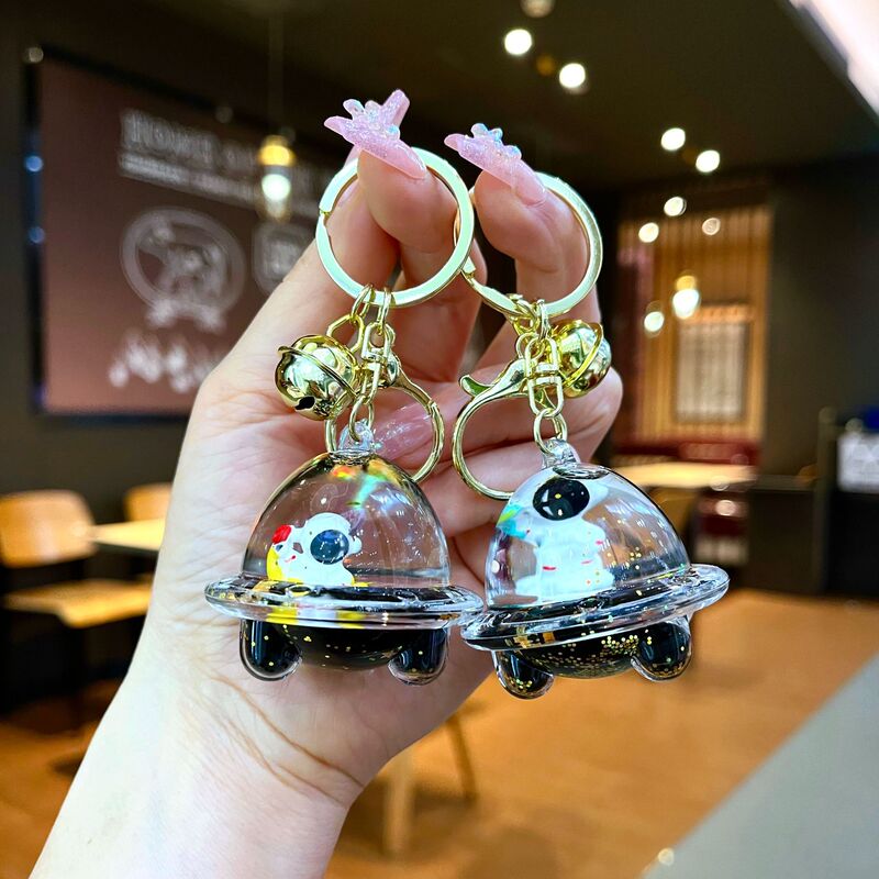 Oil Astronaut Spaceship Drift Bottle Keychain Cute Floating Liquid Astronaut Quicksand Bottle Keychain Oil Astronaut Spaceship Drift Bottle Keychain Cute Floating Liquid Astronaut Quicksand Bottle Keychain