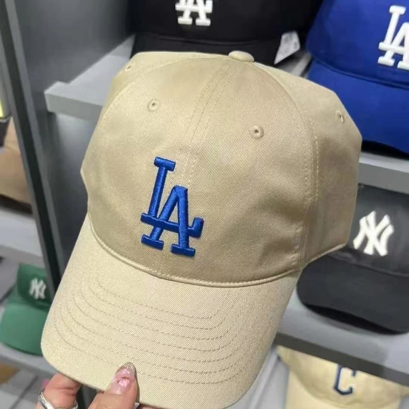 MLB韩国棒球帽子cp77NY洋基队软顶小标LA鸭舌帽潮春季防晒遮阳66|undefined