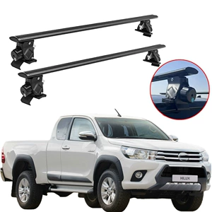 Hilux pikap üçün 2 ədəd dam rəfi çarpaz tiri, alüminium ərintisi braket