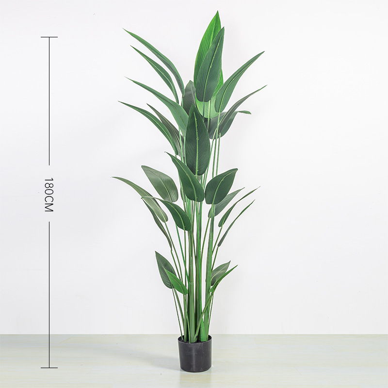 Planta Artificial de Estilo Ins, Lirio de Cala en Maceta, Árbol Artificial Falso, Planta Grande, Decoración de Ave del Paraíso, Alta Simulación