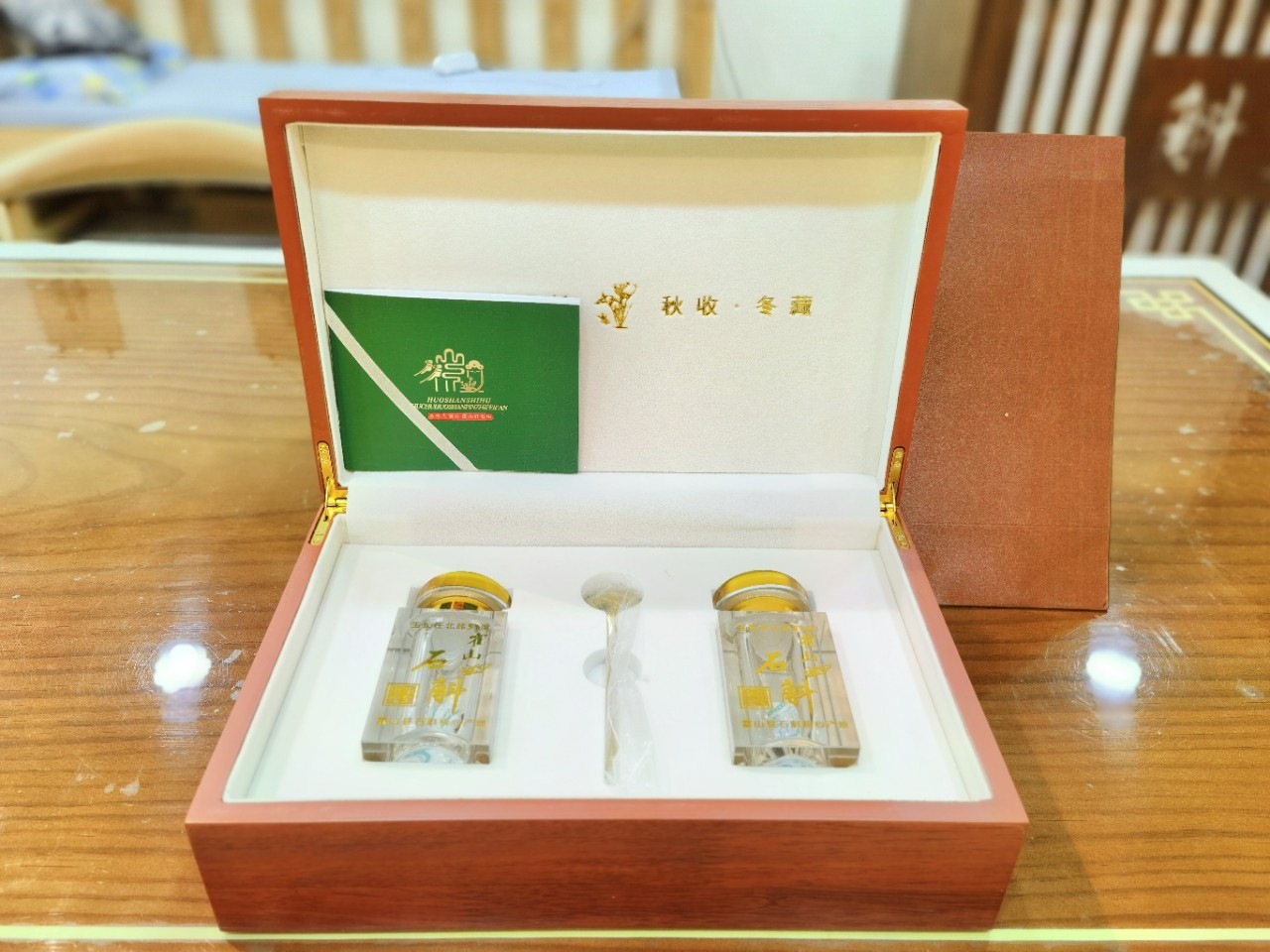 Huo Shan Tie Pi Shi Hu Dendrobium Fengdou 60g Gift Box Traditional Craft quality and texture