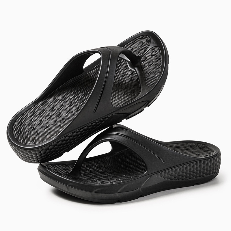 Men's Non-slip Toe Post Beach Sandals Cushioned Sports Flip-flops_voghion.com