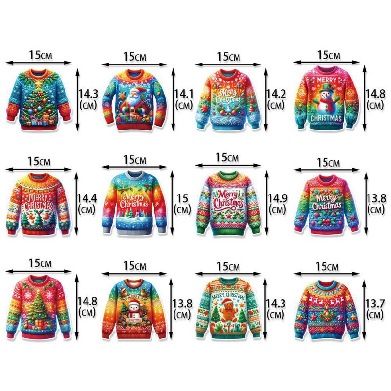 Nuevos productos transfronterizos Suéter feo de Navidad, jarrón de fiesta, complemento, decoración navideña, decoración de ambiente, complemento de decoración