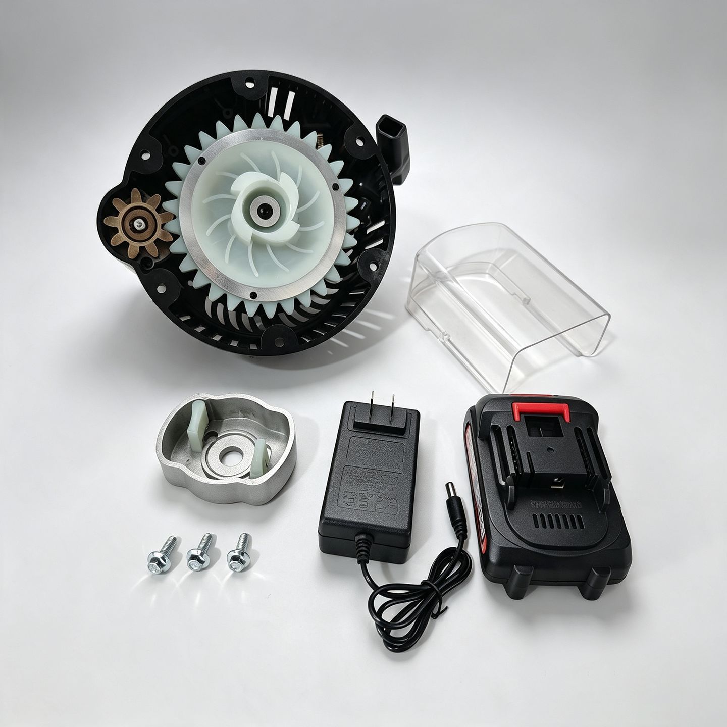 GXV160 lawn mower hand-pull start modified to electric start, lithium battery start modified to one-button start