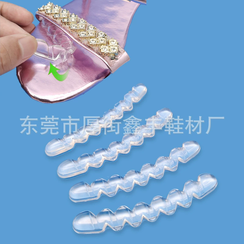 Силиконовая противоскользящая Накладка для передней части стопы Прозрачные Невидимые Самоклеящиеся Сандалии Женская обувь на высоком каблуке Противоизносостойкая противоболезненная накладка половинного размера Противоскользящая полоска