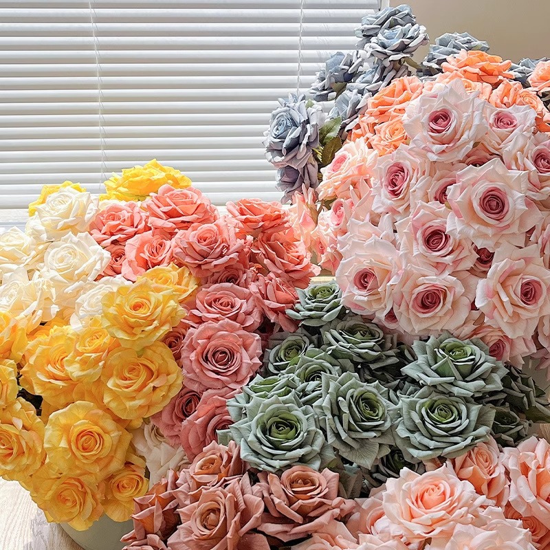 flores biónicas ramo de flores rosa flores simuladas decoración floral decoración floral