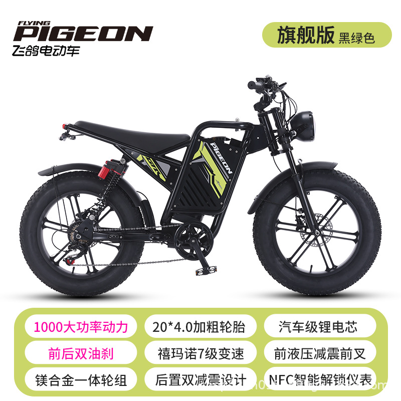 Bicicleta eléctrica de neumáticos anchos bicicletas eléctricas EBiK motor eléctrico de doble amortiguación bicicletas eléctricas de doble tracción