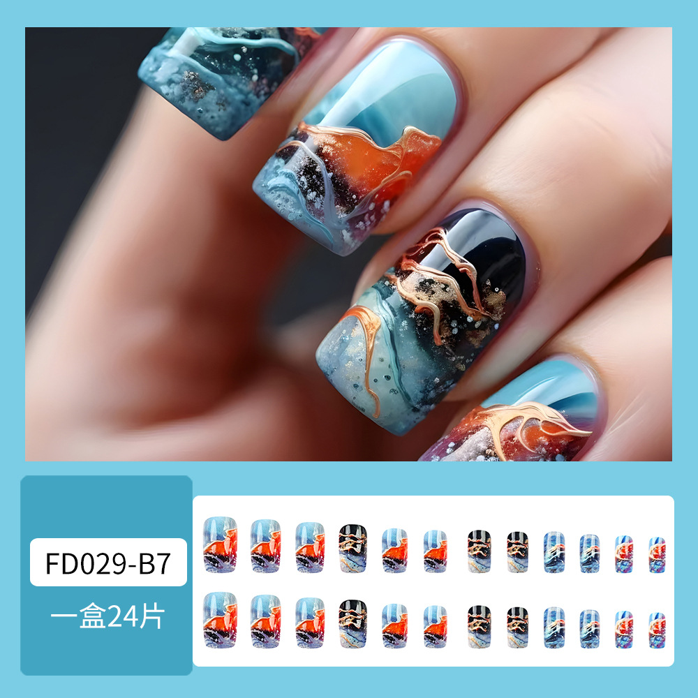 3D estereoscopic relieve manicure parche de uñas teñido colorido gradiente de alto nivel de venta europea y americana de estilo de uña