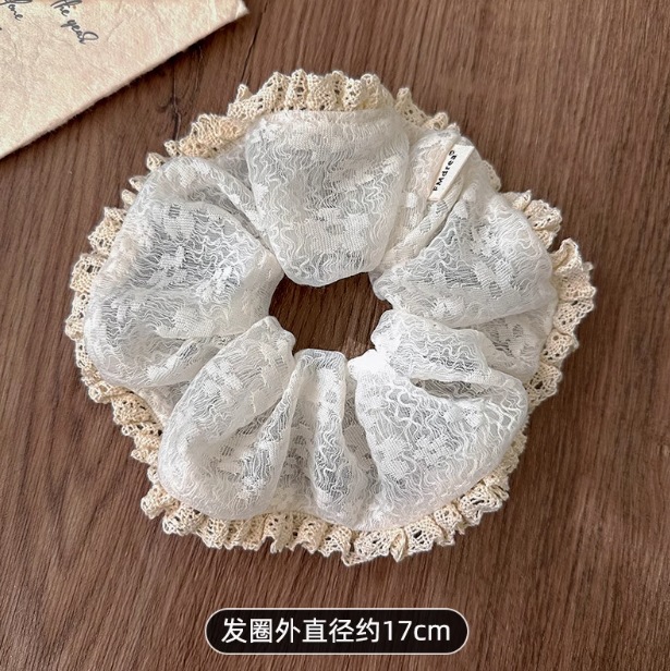 Cuerda para el cabello de intestino grueso retro francés para mujer, satén de alta gama, cuerda para el cabello coreana, cuerda para el cabello Mori, accesorios para el cabello, tocado grande