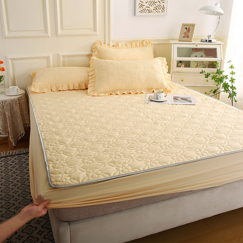 Class A soybean fiber cotton bed cover single piece  new dustproof bedspread mattress protective cover Simmons bed cover