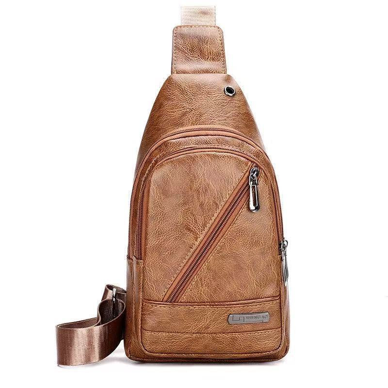 2025 nuevo estilo coreano simple bolso de pecho de hombre de bolso de hombro impermeable de moda casual mochila de viaje universal