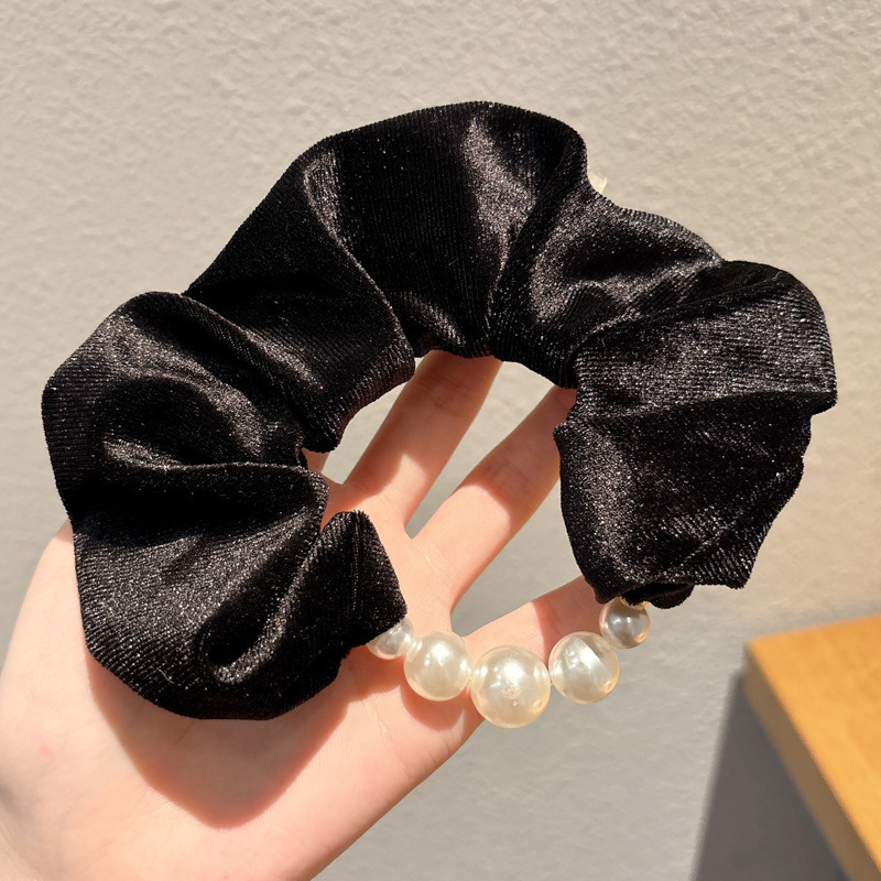 Anillo para el cabello del intestino grueso Mori Cuerda para el cabello de la cola de caballo femenina Albóndigas de sentido avanzado Cuerda para la cabeza Apuntar la cabeza Flor para el cabello Almohos elásticos Almohos para el cabello