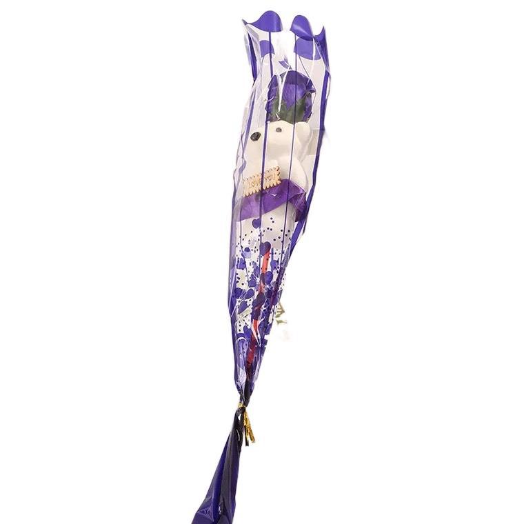 Regalo de flor de jabón y oso para el Día de la Madre y bodas.