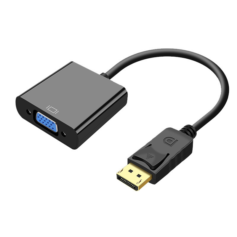 DP a VGA hembra convertidor de tarjeta gráfica dispiayport a VGA Interfaz de Monitor Adaptador de cable adaptador de cabeza