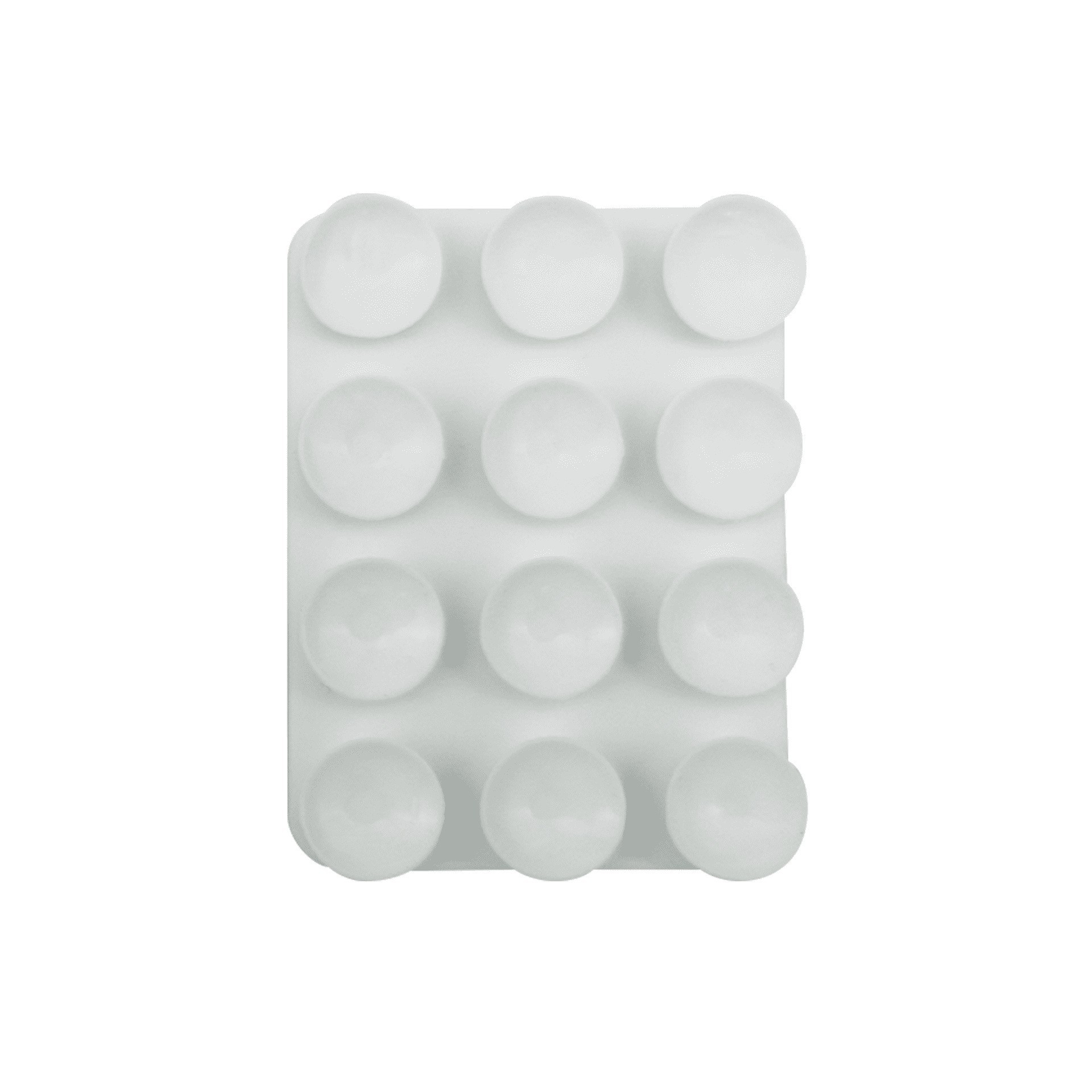 Funda de silicona antideslizante con ventosas para teléfono, 24 piezas en stock, soporte portátil móvil para teléfono, cuadrado, de silicona de una sola cara.