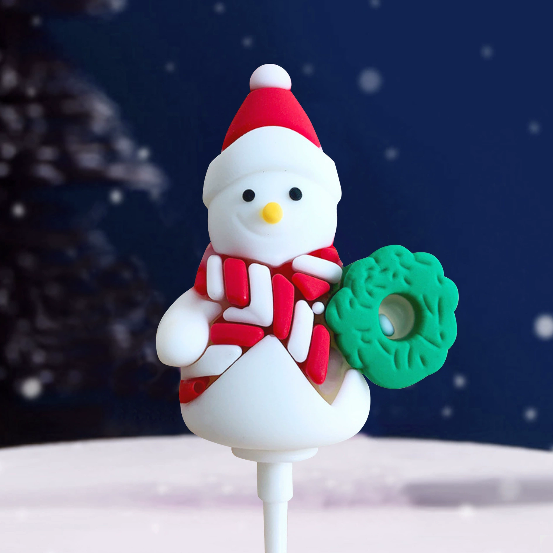Украшение кクロ-border Рождество мягким клеем, подарок Santa Snowman elk ornaments festive dessert dress