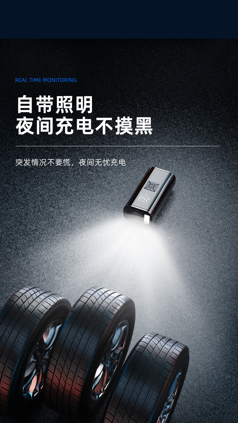 Car Air Pump Wireless Handheld Portable Small Electric Air Pump Car Tire Emergency Inflator Wholesale