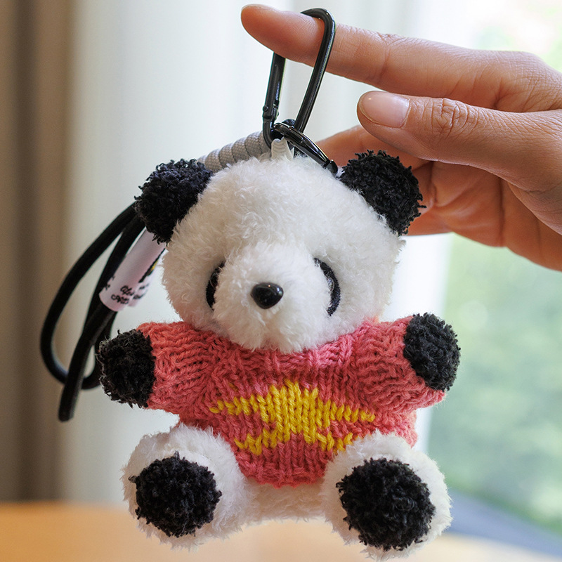 かわいい成都ジャイアントパンダペンダントセーターパンダペンダントクマバッグキーホルダーぬいぐるみ人形女の子