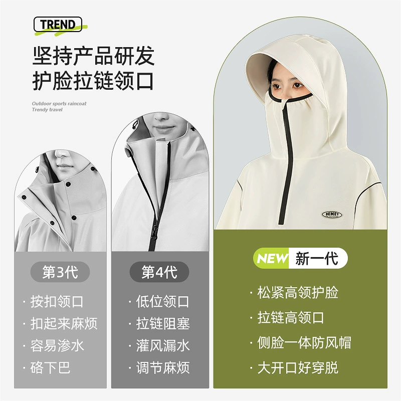 Electric car, raincoat, bike, increased thickness