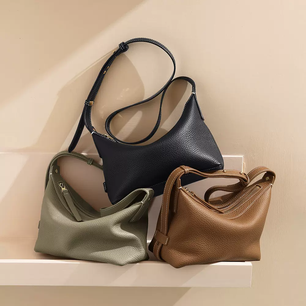 外贸新款包包斜挎包女士真皮女包头层牛皮通勤包感腋下单肩包高级